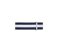 Daniel Wellington Classic Glasgow, Correa Reloj Azul-Blanco/Plateado, 18mm, NATO, para Mujer y Hombre