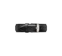 Daniel Wellington Classic Sheffield, Correa Negro/Plateado Reloj, 20mm, Cuero, para Hombre