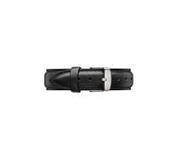 Daniel Wellington Classic Sheffield, Correa Reloj Negro/Plateado, 18mm, Cuero, para Mujer y Hombre