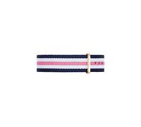 Daniel Wellington Classic Southampton, Correa Unisex Adulto, 18mm NATO, Azul/Rosa/Blanco/Oro Rosa