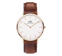 Daniel Wellington Classic st Mawes Fino Tono Oro Rosa Reloj Hombre Correa Marrón