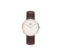 Daniel Wellington Classic Bristol, Reloj Marrón/Oro Rosado, 36mm, Cuero, para Mujer y Hombre