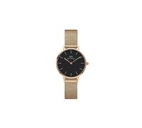 Daniel Wellington Reloj analógico 'Classic Petite 28 Melrose DW00100217' oro rosa / negro, Talla One Size