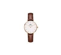 Daniel Wellington Petite St Mawes, Reloj Marrón/Oro Rosado, 28mm, Cuero, para Mujer