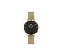 Daniel Wellington Reloj analógico 'Petite Evergold G Black' oro, Talla One Size