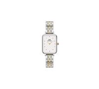 DANIEL WELLINGTON 5-Link Collection Reloj para Mujer, Plata y Oro Blanco, 20x26