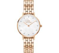 Daniel Wellington Petite blanco madreperla esfera acero reloj para mujer...