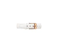 Daniel Wellington Petite Bondi, Correa Blanco/Oro Rosado, 12mm, Cuero, para Mujer