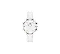 Daniel Wellington Petite Bondi, Reloj Blanco/Plateado, 32mm, Cuero, para Mujer