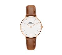 Daniel Wellington Petite esfera blanca correa de cuero reloj para mujer DW001...