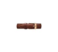 Daniel Wellington Petite St Mawes, Correa Marrón/Oro Rosado, 12mm, Cuero, para Mujer