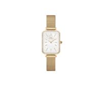 Daniel Wellington Quadro blanco madreperla esfera acero reloj para mujer DW00...
