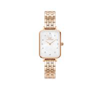 Daniel Wellington Quadro madreperla esfera blanca acero reloj para mujer DW00...