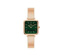 Daniel Wellington Quadro Studio esfera verde correa de acero reloj para mujer...