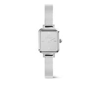 Daniel Wellington Reloj con cuadro Mirror para mujer, 15,4 mm, reloj de mujer, plateado, 15.4