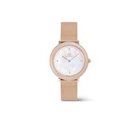 Daniel Wellington Reloj Crystalline para mujer, 32 mm, Oro Rosa, 32, Correa