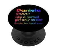 Daniela Like A Normal Girl Only Cooler Queen Nombre PopSockets PopGrip Adhesivo