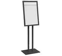 Danieli Store - Expositores de Pie 4xA4 para Exterior. Soporte Para Menu de Aluminio con Llave. Atril para Tiendas y Restaurantes. Porta Menu Exterior con y sin Luz LED Con Panel Personalizable