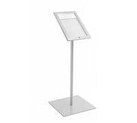 Danieli Store - Expositores de Pie A4 para Exterior. Soporte Para Menu de Aluminio con Llave. Atril para Tiendas y Restaurantes. Porta Menu Exterior con y sin Luz LED Con Panel Personalizable