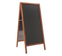 Danieli Store | Pizarra Caballete para Menú de Restaurante Exterior Magnética Escribible con Tizas y Rotuladores de Tiza Líquida | Pizarra Negra y Caballete de Madera para Bares y Locales(59x119 cm)