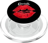Danielle Red Lips Nombre Personalizado PopSockets PopGrip para MagSafe