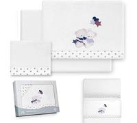 Danielstore Bebe Sabanas Minicuna Sabanas de Invierno Coralina Extrasuave Minicuna 50x80 Ideal para Invierno- (Bajer encimer Funda Almohada)