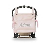 Danielstore Bolso Talega Polipiel Lactancia Personalizado Carrito Bebe - Nombre Bebe Bordado