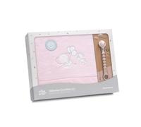 Danielstore Juego Sabanas Cuna 60x120 Bebé Extrasuave | Sabana Cuna Coralina, Cálida | Incluye Sabana Bajera, Encimera y Funda de Almohada | Ideal para Invierno