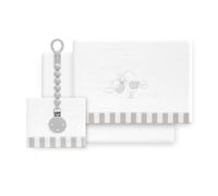 Danielstore Juego Sabanas Cuna 60x120 Bebé Extrasuave | Sabana Cuna Coralina, Cálida | Incluye Sabana Bajera, Encimera y Funda de Almohada | Ideal para Invierno