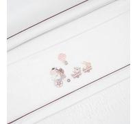 Danielstore Sabanas de Invierno CORALINA Extrasuave MINICUNA 50x80 Invierno - (Bajera+encimera+Funda Almohada) (Jirafa Bicileta BCO Maquillaje)