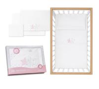 Danielstore Sábanas Minicuna Bebé 50x80 cm 100% Algodón - Sábana Bajera Ajustable para Minicuna, Moisés, Capazo y Carrito - Suave, Transpirable y Antiarrugas para Recién Nacido