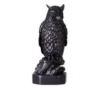 danila-souvenirs Estatua/Figurilla Decorativa de Piedra de búho Negro 10 cm