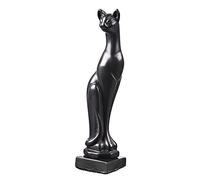 danila-souvenirs Estatua/Figurilla Decorativa de Piedra de Gato Negro de pie 13 cm