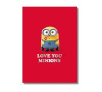 Danilo Promotions Limited Despicable Me - Tarjeta de San Valentín con texto en inglés Love you Minions, tarjeta abierta para el