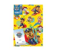 Danilo Promotions Limited Papel de regalo de la Patrulla Canina, 8 hojas, 8 etiquetas, tamaño de la hoja, 70 cm x 50 cm, producto oficial con recursos responsables, multicolor, PAW02_4Pck