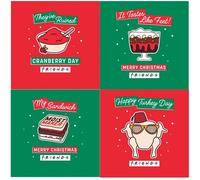 Danilo Promotions Limited Paquete de tarjetas navideñas oficiales de amigos, 20 tarjetas, 4 diseños diferentes, FDXB2