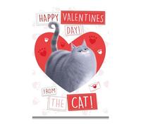 Danilo Promotions Limited Secret Life Of Pets - Tarjetas Felicitacion, Tarjeta de San Valentín con texto en inglés Happy Valentines Day!, From the CAT!, Tarjeta de San Valentín de Fur Baby
