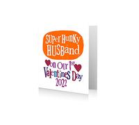 Danilo Promotions Ltd 1ª tarjeta de San Valentín para marido, marido tarjetas de San Valentín, primera tarjeta de San Valentín para marido, tarjeta de San Valentín marido