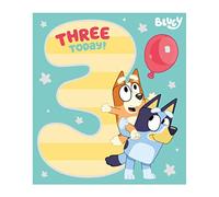 Danilo Promotions LTD Bluey 3 Años - Tarjeta de Cumpleaños Oficial
