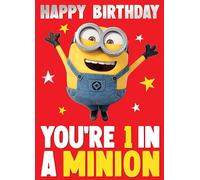 Danilo Promotions LTD DESPICABLE ME - Tarjeta de cumpleaños de Minions