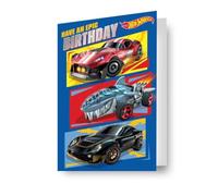 Danilo Promotions LTD Hot Wheels - Tarjeta de cumpleaños con efecto 3D lenticular, una tarjeta fantástica para todas las ocasiones