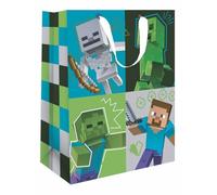 Danilo Promotions Ltd MINECRAFT - Bolsa de regalo de tamaño mediano para cumpleaños, celebración, regalo