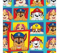 Danilo Promotions LTD Papel de regalo de Paw Patrol, 2 hojas, 2 etiquetas, papel de regalo de cumpleaños