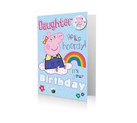 Danilo Promotions LTD Peppa Pig - Tarjeta de cumpleaños oficial para hija