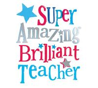 Danilo Promotions LTD Tarjeta de agradecimiento para profesor Super, Amazing y Brightside