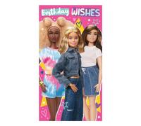 Danilo Promotions LTD Tarjeta de cumpleaños Barbie para una niña, con licencia oficial de Barbie