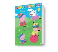 Danilo Promotions LTD Tarjeta de cumpleaños con efecto 3D de Peppa Pig, una tarjeta fantástica para todas las ocasiones