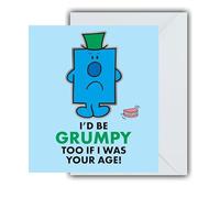 Danilo Promotions LTD Tarjeta de cumpleaños con texto en inglés «MR MEN CARDS» «I'D BE GRUMPY TOO IF I WAS YOUR AGE!»