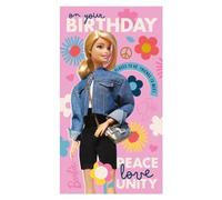 Danilo Promotions LTD Tarjeta de cumpleaños de Barbie para una niña, tarjeta de cumpleaños plegable con licencia oficial de Barbie