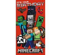 Danilo Promotions LTD Tarjeta de cumpleaños de Minecraft, tarjeta de cumpleaños para niños, tarjeta de feliz cumpleaños para niños, tarjeta de Minecraft, tarjeta de amigo